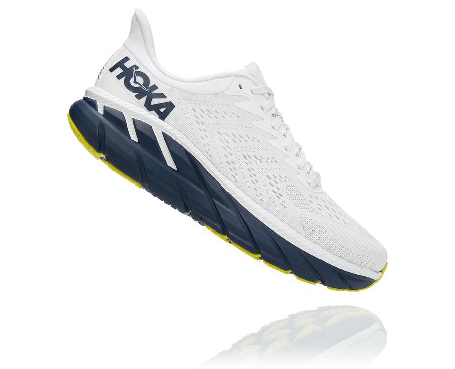 Hoka One One Løbesko Herre - Clifton 7 - Hvide/Sort - 649718WVC